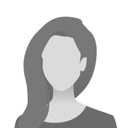 Default avatar photo placeholder. Grey profile picture icon. Woman in t-shirt
